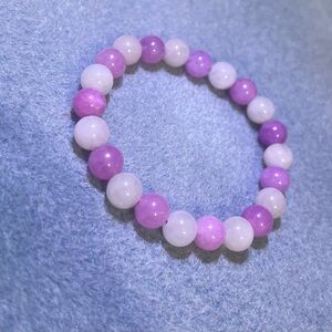 Pink Beaded Bracelet with Circular Elegance